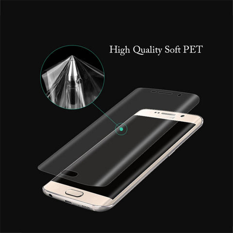 3D Curved Cambered Full Coverage Soft PET Film Screen Protector For Samsung Galaxy S8 Plus (Not Tempered Glass) Clear HD Cover