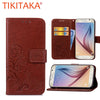 For Samsung Galaxy S6 S6 Edge Case Cover Luxury Wallet Flip Phone bags With Card Slots For Samsung Galaxy S6 G9200 Coque Fundas