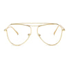 Fashion Optical Eye Glasses Women Men Clear Lens Big Metal Glasses Frame
