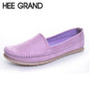HEE GRAND Women's Flats 2017 Soft Flock Loafers Slip-on Breathable Flats Spring Pregnant Women's Casual Flat Heel Shoes XWD3357