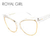ROYAL GIRL Newest Cat Eye Eyeglasses Frames Women Glasses Brand Designer Optical Glasses With Bag SS021
