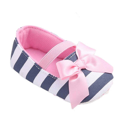 Baby Girls shoes stripe Bowknot Shoes Toddler Sneakers Casual Shoes