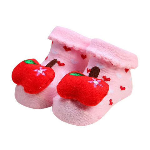 Cute Cartoon Socks baby Newborn Baby Girls Boys Socks Anti-Slip Slipper Shoes Boots drop shipping