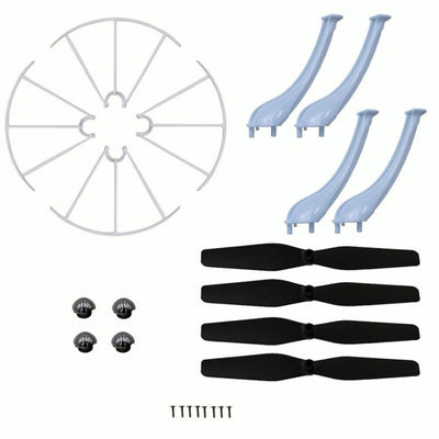 Syma X5HW X5HC Landing Skid+Blade Propeller+Propeller Protectors Spare Set RC helicopter parts Mini Drone Headless Drone Part