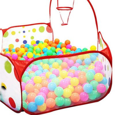 Kids Play Tent Hexagon Polka Dot Children Ball Toy Shoot Basketball Basket Princess Tent Toy Gift Baby Discovery