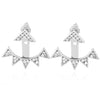 SUSENSTONE Alloy Triangle Lady dangler Earrings Women Men beautiful accessories Women silver Triangle  earrings