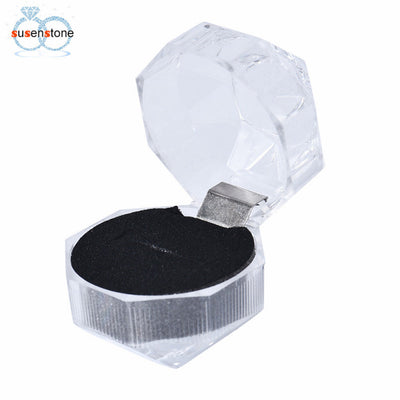 SUSENSTONE Acrylic Jewelry Packing Holder Ring Transparent Gift Box