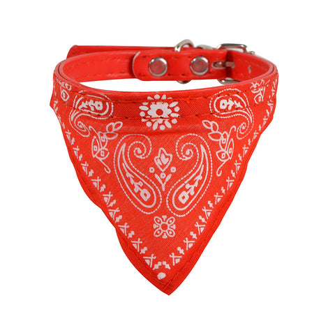 Low Price Collar Dog PU Leather Adjustable Pet Dog Collar Scarf Neckerchief Necklace Pet Collars Pet Products For Animals XT