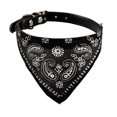 Low Price Collar Dog PU Leather Adjustable Pet Dog Collar Scarf Neckerchief Necklace Pet Collars Pet Products For Animals XT
