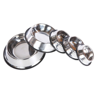 2016 Pet Dog Stainless Steel Non Slip Feeding Food Water Dish Bowls for Pets Dog Cat