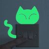 Cute Creative Cat Luminous Noctilucent Glow in the dark Switch Wall Sticker Home decoration