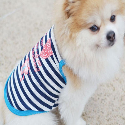 1PC Summer Pet Stripe Vest Dog Ventilation T-Shirt BU