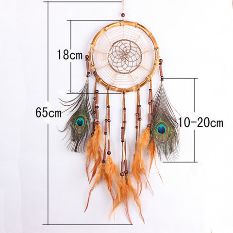 DreamCatcher Dream Catcher Circular White Feathers Wall Hanging Decoration Decor Craft