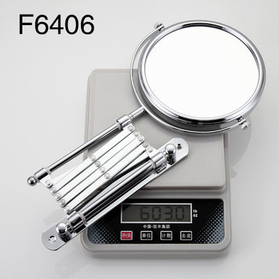 Frap Wall Mounted Makeup Mirror Professional Vanity Mirror Adjustable Countertop 180 Rotating Free Magnifier F6406 F6408