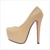 Merkmak Stylish Sexy High Heels Brand 14cm Heel Bottom For Women Shoes Wedding Party PU leather Sapatos Femininos Platform Shoes