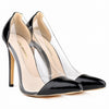 Merkmak Clearance Women Sexy Shoes Stylish 11CM Thin High Heels Pumps Transparent Wedding Party Office Women Shoes Super Cheap!