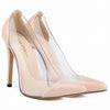 Merkmak Clearance Women Sexy Shoes Stylish 11CM Thin High Heels Pumps Transparent Wedding Party Office Women Shoes Super Cheap!