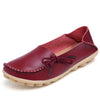 Merkmak Women Real Leather Shoes Moccasins Mother Loafers Soft Leisure Flats Female Driving Casual Footwear Size 35-42 15 Colors