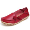 Merkmak Women Real Leather Shoes Moccasins Mother Loafers Soft Leisure Flats Female Driving Casual Footwear Size 35-42 15 Colors