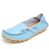 Merkmak Women Real Leather Shoes Moccasins Mother Loafers Soft Leisure Flats Female Driving Casual Footwear Size 35-42 15 Colors