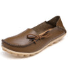 Merkmak Women Real Leather Shoes Moccasins Mother Loafers Soft Leisure Flats Female Driving Casual Footwear Size 35-42 15 Colors