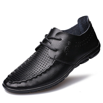 Merkmak Brand Fashion Summer Soft Casual Shoes Moccasins Men Loafers High Quality Genuine Leather Shoes Men Flats Driving Shoes