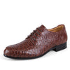 Merkmak Brand Genuine Leather Oxford Shoes For Men Business Men Crocodile Shoes Men's Dress Shoes Plus Size Wedding Shoes Man
