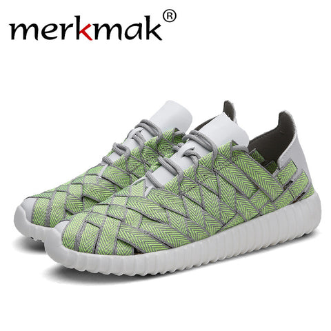 Merkmak 2017 Men's Shoes Fashion Unisex Casual Flats Shoes Glitter Breathable Couple Shoes Durable Lace-Up Shoes Dropshipping
