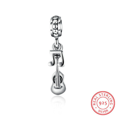 GAGAFEEL 925 Sterling-Silver-Jewelry DIY Hanging Beads Charms For Women Note Star Hand Shoe Pendant Beads Fit Bracelet Chain