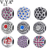 V YA Amazing Crystal Beads fit for Pandora Necklaces Bracelets Women's Men's DIY Jewelry Christmas' Gifts