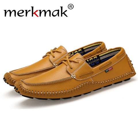 Merkmak British Ankel  Men Flats Shoes 2017 Fashion Laces Men Designer Shoes CasualMoccasins Big Size 36-47 Shoes Zapatos Hombre