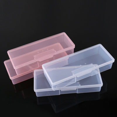 2017 Transparent Nail Tools Storage Box Nail Rhinestone Decorations Buffer Files Grinding Organizer Case Box Nail Art Equipment