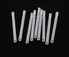 50tips/set Natural Clear Fan-shaped False Fake Nail Art Tips Sticks Polish Gel Salon Display Chart Practice Nail Art Tool