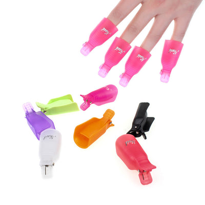 Good Quality 10Pcs Plastic Nail Art Soak Off Cap Clip UV LED Gel Polish Remover Wrap Tool Nails Remover Cap