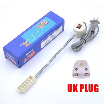 Sewing Tools Accessories 10 LED Bulbs Sewing Light Working and Table Lamp Gooseneck Magnetic Mounting Base Faster