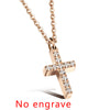 GAGAFEEL Cross Pendant Necklace For Women Men Jewelry Stainless Steel Pendants Necklaces Religious Silver Gold Bless Lucky Gift