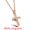 GAGAFEEL Cross Pendant Necklace For Women Men Jewelry Stainless Steel Pendants Necklaces Religious Silver Gold Bless Lucky Gift