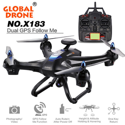 RC drone Global Drone 6-axes X183 With 2MP WiFi FPV HD Camera GPS Brushless Quadcopter Helicopter toy drop shipping