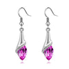 1 Pair big earrings for women Lady Crystal Marquise Cut  Dangle Earrings Wedding Teardrop Earrings Gift