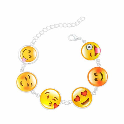 Emoji Charm Bracelet Premium Quality Jewelry Xmas Gift Expression Bracelet Funny trends New Bracelet 2017 40