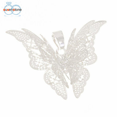 SUSENSTONE Women Lovely Butterfly Chain Necklace Jewelry Pendants