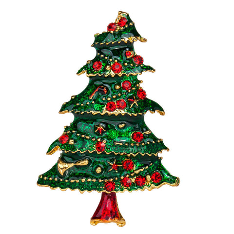 Christmas Brooches XMAS Tree Pin Snowman Brooch Jewelry Christmas tree Brooch Nice accessories suitable apparel #45