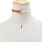 SUSENSTONE Gothic 9colors Fashion Women Necklace Retro Velvet Leather Round Pendant Choker Collar Necklace Chain Jewelry