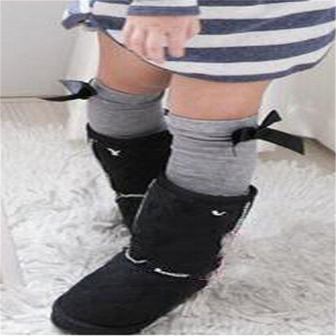 Children's Tights For Girls 1 Pair Girl Compression Stockings Cute Children Bowknot Cotton Blend Tights Over Knee Leg Covers