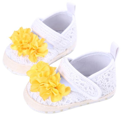Newborn Baby Girl Shoes First Walkers Lovely Sneakers Infant Kids Shoes Princess Shoes with flowers