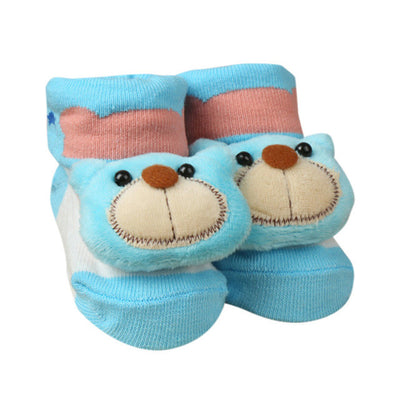 Newborn Baby Cartoon Socks For Boys and Girls Toddler Infantil Anti-Slip Cotton Animal Sock Bebe Meias New Born Socks