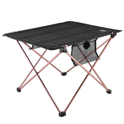 NEW Outdoor Folding Table Aluminium Alloy Picnic Camping Desk Table Roll Up  Durable Waterproof Lightweight with Carrying Bag