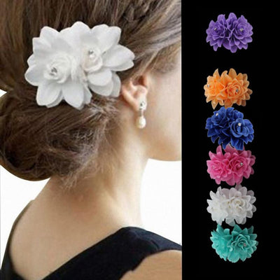 Beautiful Flower Hair Pin Clip Pin Hairband Bridal Wedding Party For Women Drop shipping