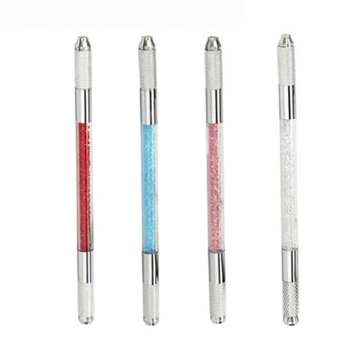 1pc Double-headed Permanent Makeup Tattoo Pen Crystal Tattoo Machine Eyebrow Pen Gift Hot New