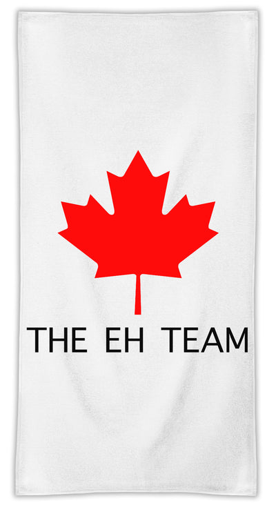 The Eh Team Funny Slogan  MicroFiber Towel W/ Custom Printed Designs| Eco-Friendly Material| Machine Washable| Available in 3 sizes| Premium Bathroom Supplies By Styleart
